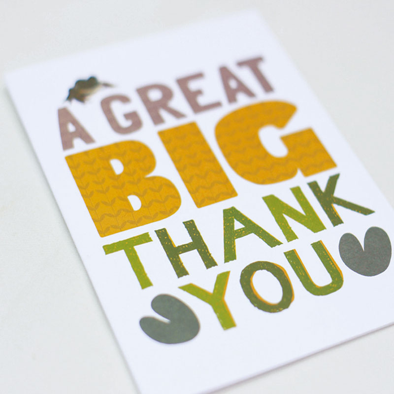 Thank you card