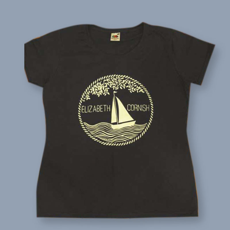 Band t-shirt with boat design