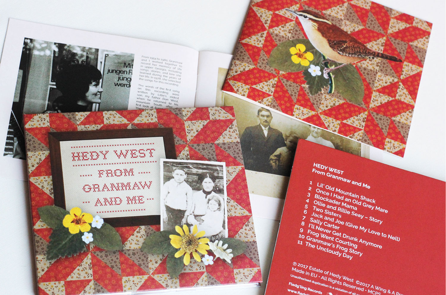 CD packaging laid out