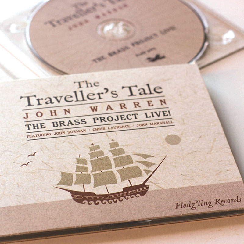 CD packaging design featuring a tall ship at sea