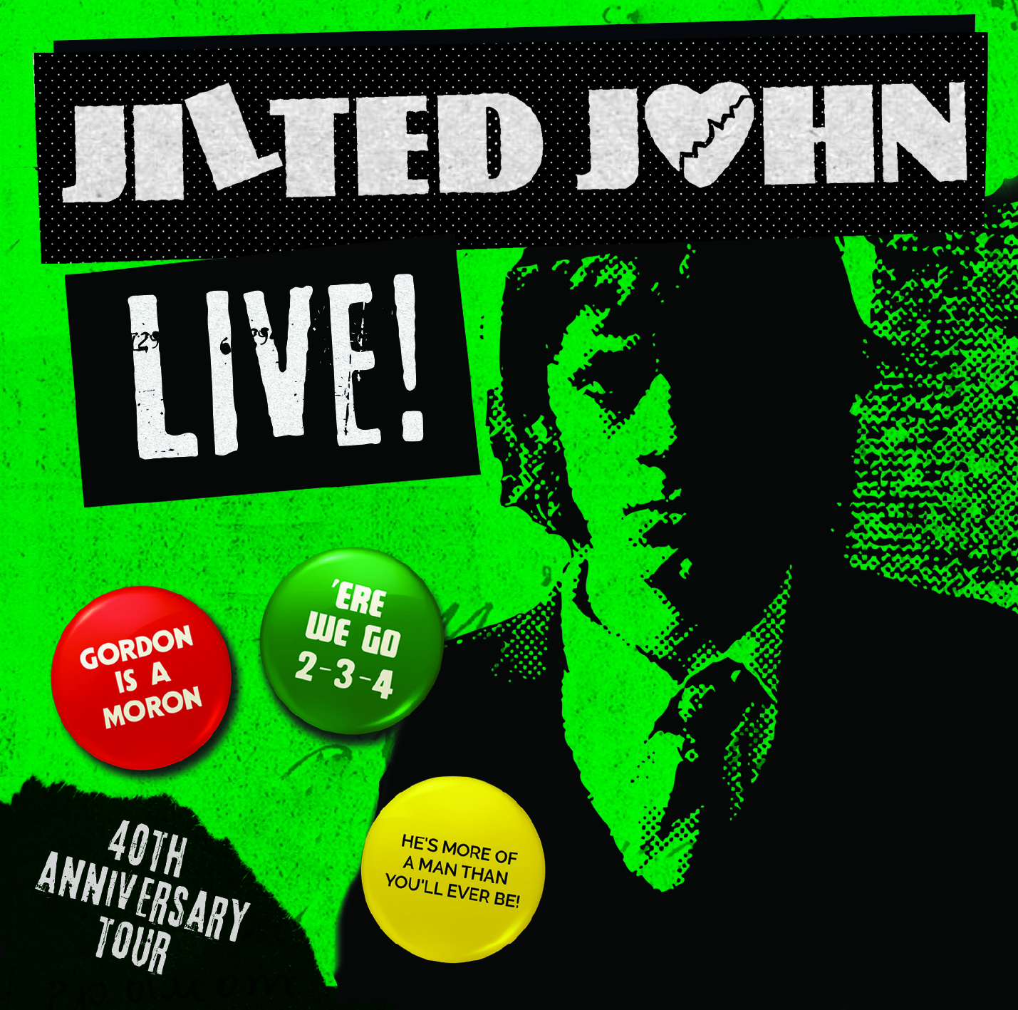 Cover of Jilted John Live CD